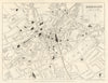 HARROGATE vintage town/city plan. Yorkshire. WARD LOCK 1961 old vintage map