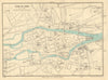 CORK vintage town/city plan. Ireland. WARD LOCK c1948 old vintage map chart