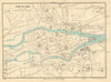 CORK vintage town/city plan. Ireland. WARD LOCK c1948 old vintage map chart