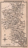 Buckinghamshire miniature county map by Samuel Leigh / Sidney Hall c1820