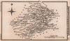 Montgomeryshire miniature county map by Samuel Leigh / Sidney Hall c1820