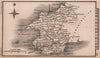 Pembrokeshire miniature county map by Samuel Leigh / Sidney Hall c1820 old