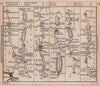 Dartmouth-Newton Abbot-Exeter-Tiverton-Minehead road strip map. BOWLES 1782
