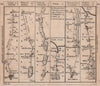 York-Pickering-Whitby. New Malton-Scarborough road strip map. BOWLES 1782