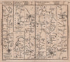 Canterbury-Margate. Hitchin-Bedford. Salisbury road strip map. BOWLES 1782
