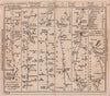 Boroughbridge-Catterick-Brough-Appleby-Penrith road strip map. BOWLES 1782