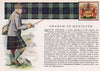 Graham of Menteith. Scotland Scottish clans tartans arms 1957 old print