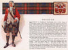 MacBeth. Scotland Scottish clans tartans arms 1957 old vintage print picture