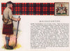 MacNaughton. Scotland Scottish clans tartans arms 1957 old vintage print