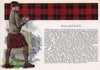 MacQueen. Scotland Scottish clans tartans arms 1957 old vintage print picture