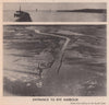 Entrance to Rye Harbour, Sussex 1943 old vintage print picture