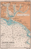 Chichester Harbour sea chart. Hayling Island Emsworth Sussex. ADMIRALTY 1943 map