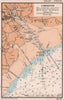 Lymington town plan & sea chart. Waterford. Hampshire. ADMIRALTY 1944 old map