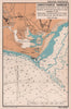 Christchurch Harbour sea coast chart. Dorset. ADMIRALTY 1943 old vintage map