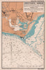 Christchurch Harbour sea coast chart. Dorset. ADMIRALTY 1943 old vintage map
