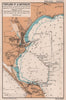 Portland Harbour & Weymouth sea coast chart. Chesil, Dorset. ADMIRALTY 1943 map