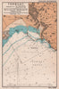 Torquay town plan & sea coast chart. Devon. ADMIRALTY 1943 old vintage map