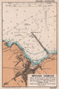 Brixham Harbour town plan & sea coast chart. Devon. ADMIRALTY 1943 old map