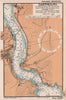 Dartmouth & Kingswear sea coast chart. Devon. ADMIRALTY 1943 old vintage map