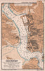 Devonport town plan & sea coast chart. Devon. ADMIRALTY 1943 old vintage map
