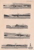 Plymouth coast profiles. Breakwater Mount Batten. Devon. ADMIRALTY 1943 print