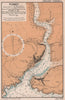 Fowey, Polruan & Bodinnick sea coast chart. Cornwall. ADMIRALTY 1943 old map