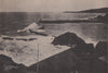 Mevagissey Harbour, Cornwall 1943 old vintage print picture
