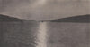 Helford River, looking west (upstream). October Sunset. Cornwall 1943 print