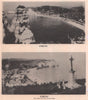 Étretat from Amont Castle, Seine-Maritime. Admiralty intelligence photo 1943