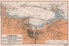 Cherbourg town plan & sea coast chart. D-Day planning map. ADMIRALTY 1943