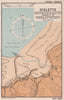 Dielette town plan & sea coast chart. D-Day planning map. Manche. ADMIRALTY 1943