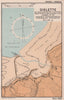 Dielette town plan & sea coast chart. D-Day planning map. Manche. ADMIRALTY 1943