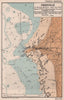 Granville sea coast chart. D-Day planning map. Manche. ADMIRALTY 1943 old