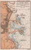 St Peter Port, Guernsey town plan & sea coast chart. ADMIRALTY 1943 old map