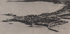 St Malo. Aerial view. Ille-et-Vilaine. Admiralty intelligence photo 1943 print