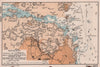 Roscoff town plan & sea coast chart. D-Day planning map Finistère ADMIRALTY 1943