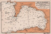 Baie de Douarnenez sea coast chart. D-Day planning map. Finistère ADMIRALTY 1943