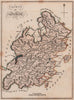 County of Selkirk. Selkirkshire. SAYER / ARMSTRONG 1787 old antique map chart