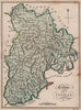 County of Peebles. Peebleshire. SAYER / ARMSTRONG 1787 old antique map chart