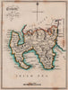 County of Wigton. Wigtownshire. SAYER / ARMSTRONG 1787 old antique map chart