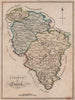 County of Lanerk. Lanarkshire. SAYER / ARMSTRONG 1787 old antique map chart
