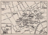 London West End theatres & music halls 1955 old vintage map plan chart