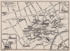 London West End theatres & music halls 1955 old vintage map plan chart