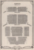 Aldwych Theatre, London. Vintage seating plan 1955 old vintage print picture