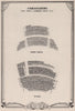 Ambassadors Theatre, Charing Cross Road, London. Vintage seating plan 1955