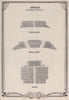 Apollo Theatre, Shaftesbury Avenue, London. Vintage seating plan 1955 print