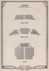 Apollo Theatre, Shaftesbury Avenue, London. Vintage seating plan 1955 print
