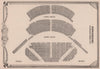Hippodrome Theatre, Leicester Square, London. Vintage seating plan 1955 print