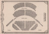 Hippodrome Theatre, Leicester Square, London. Vintage seating plan 1955 print
