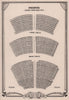 Phoenix Theatre, Charing Cross Road, London. Vintage seating plan 1955 print